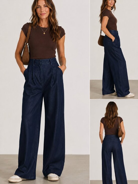 Favorite Daughter Denim - favorite Daughter The Favorite Pant Wide Leg Jeans in Vienna Size 14